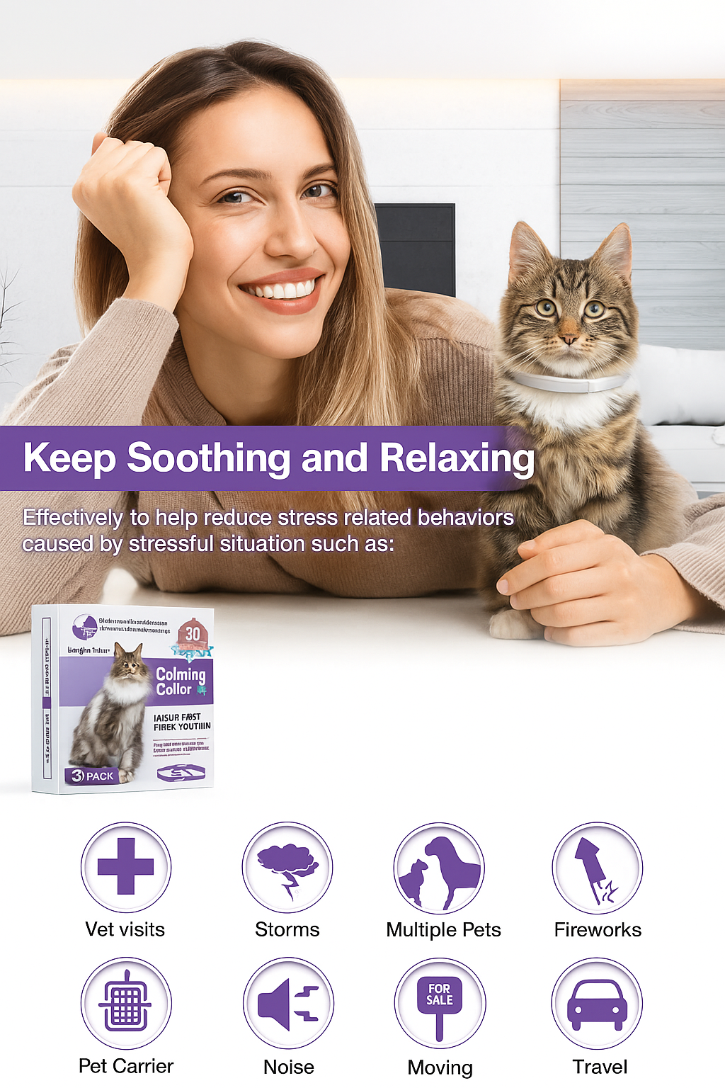 PurrEase - Cat Calming Collar